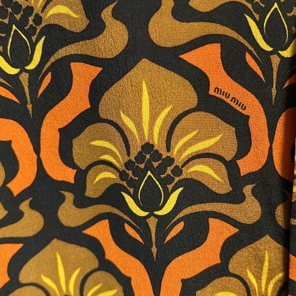 Retro Miu Miu Button Down Floral Shirt - Picture 3 of 5
